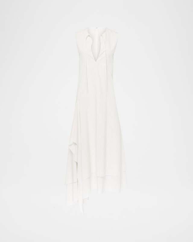Striped Double Layer Sleeveless Dress